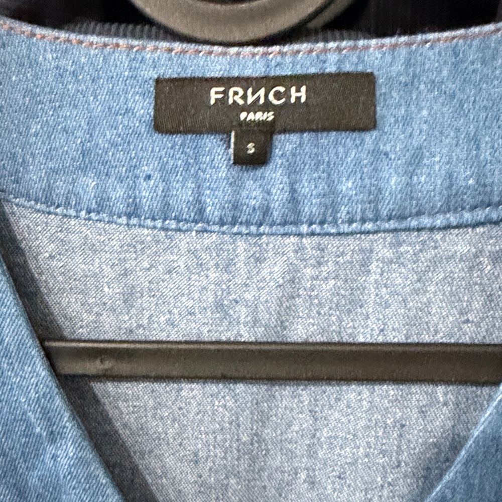 FRENCH Blue Button-Up Jumpsuit - Picture 3 of 9